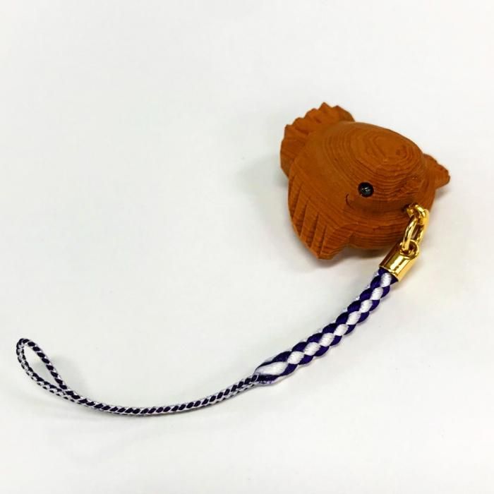 一位一刀彫】根付 ふくら雀《鷲塚彫刻》《産地直送便》※合わせ買い対象