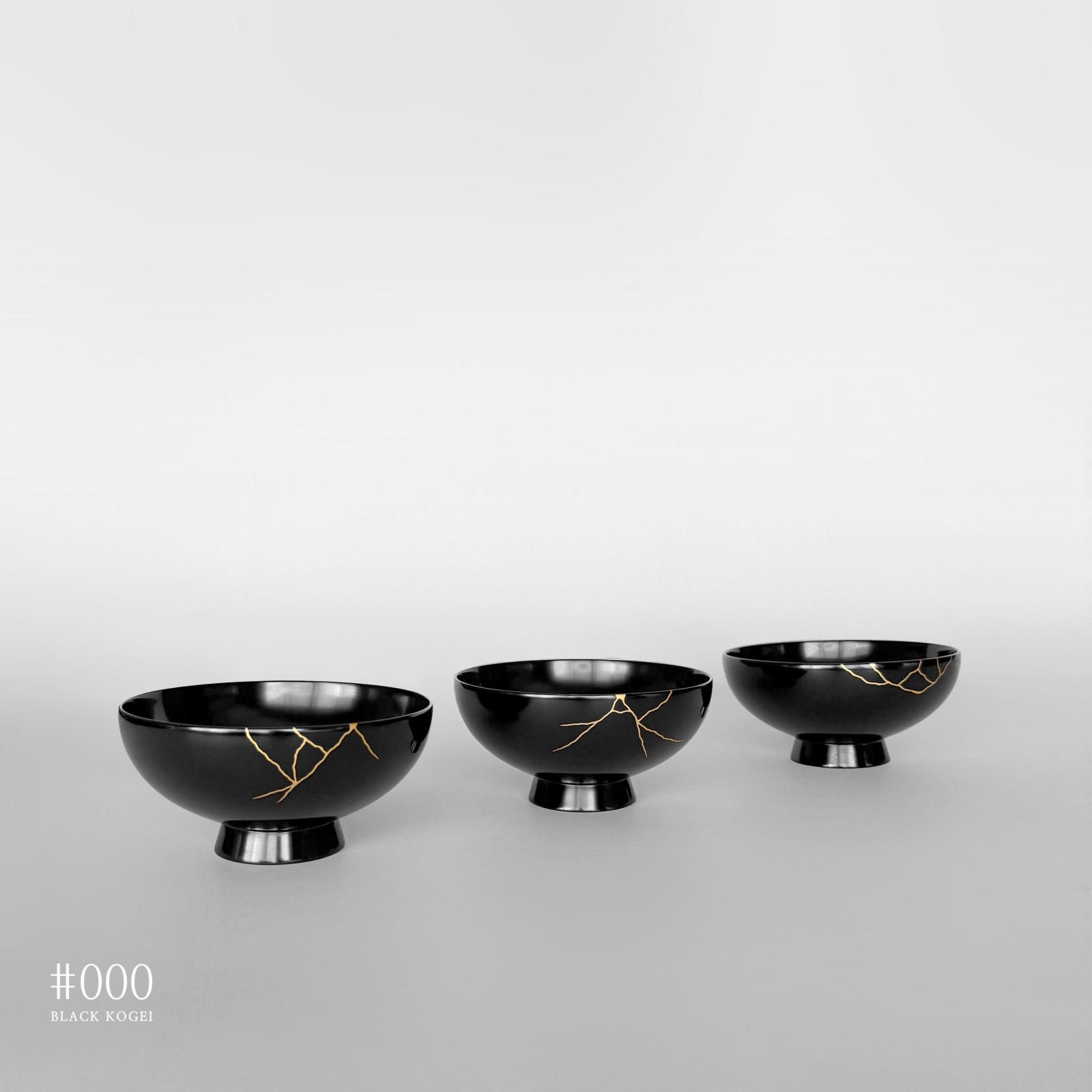 輪島塗 金継ぎ椀 | 漆黒の美 - ♯000 BLACK KOGEI