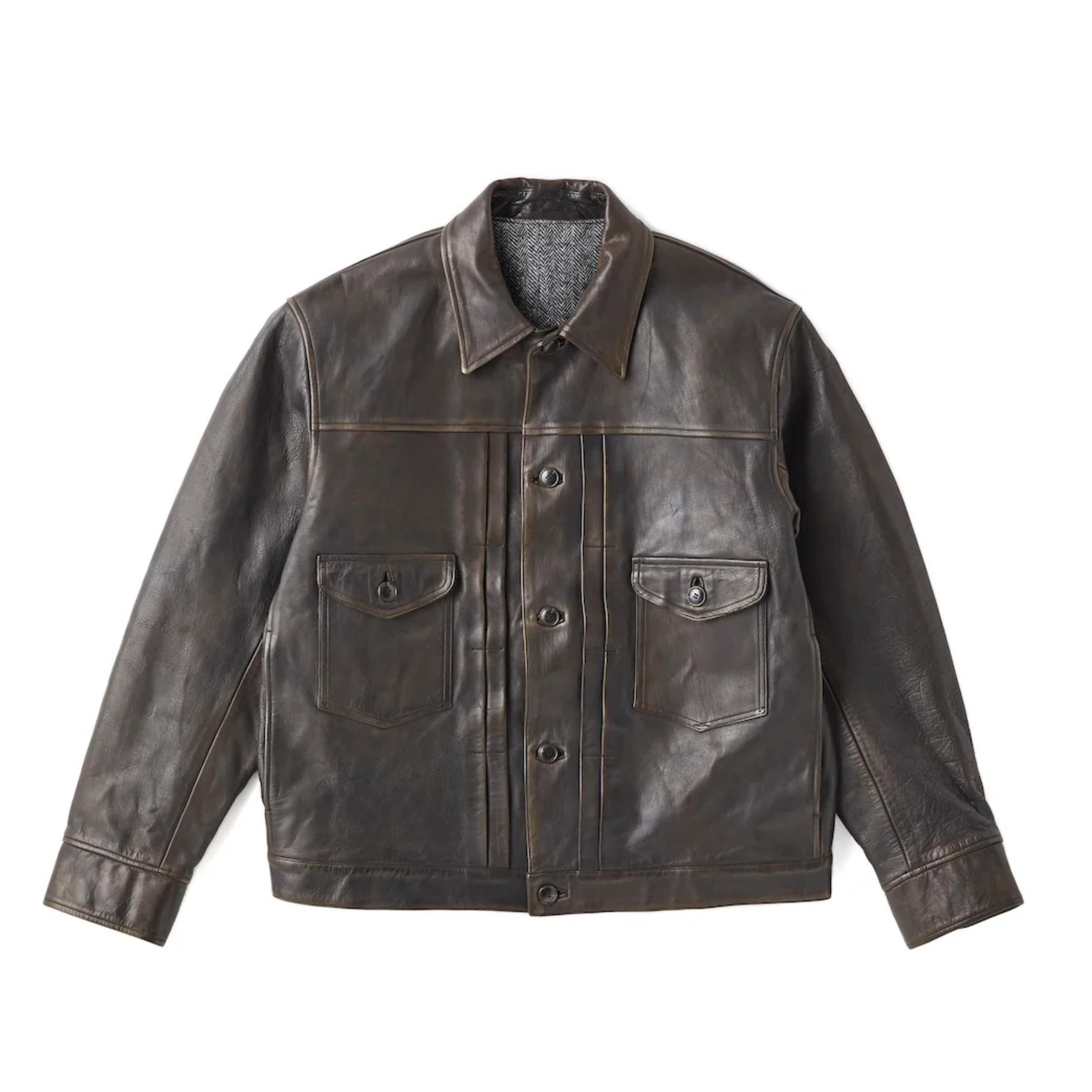 OLD JOE BRAND] PATINA HORSE-HIDE JEAN JACKET - ALL KEYED UP