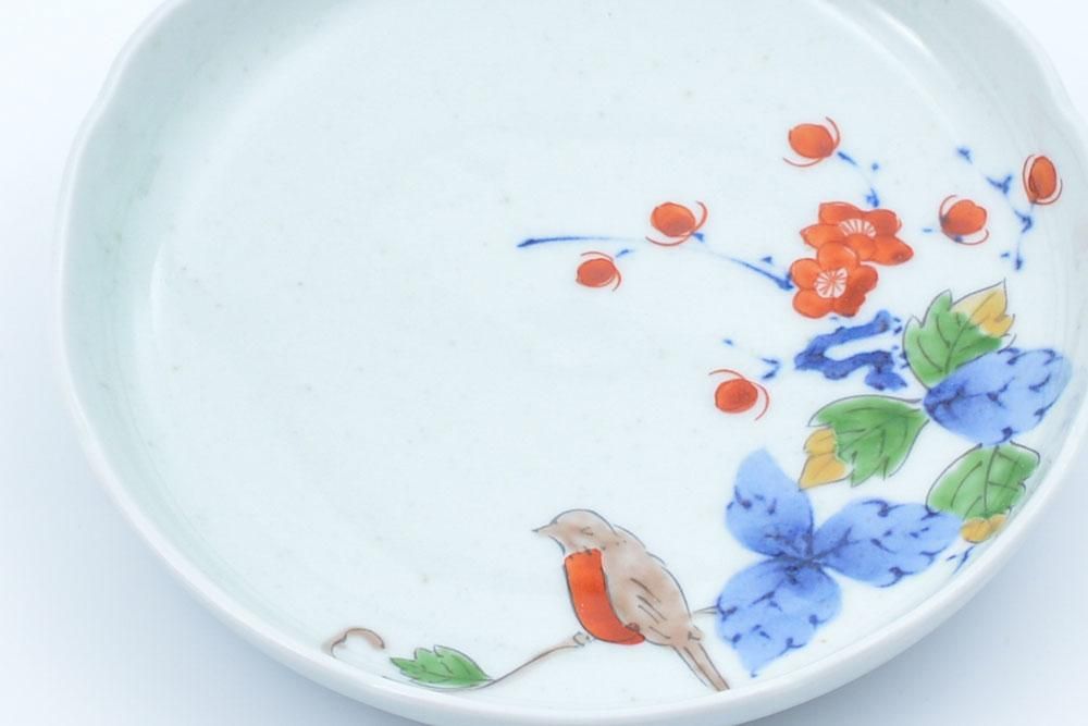 色絵花鳥文取皿 | まるぶんオリジナル - 有田焼のまるぶんオンライン