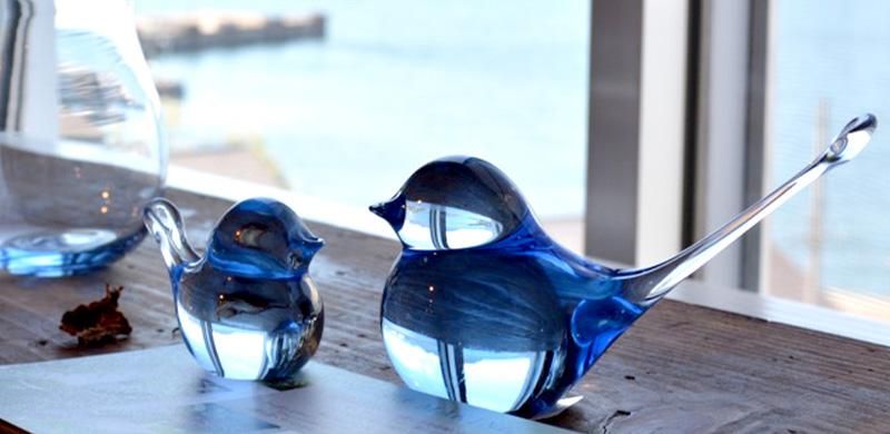 ガラス工芸品 ガラスアート アートオブジェ クラフト 透明な風景