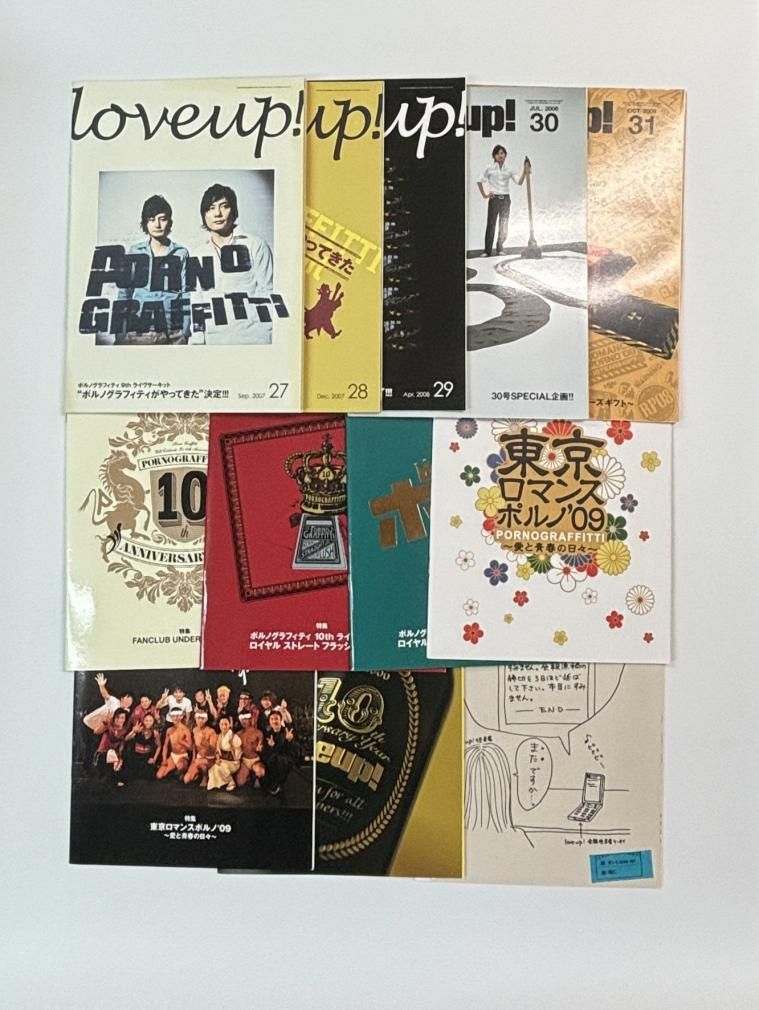 ポルノグラフィティ ファンクラブ会報 love up ! 創刊準備号の0号から