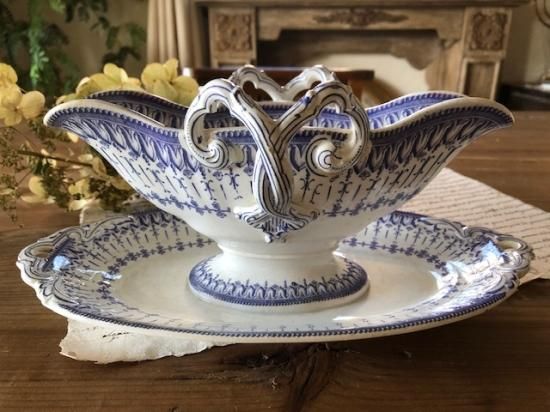 フランスアンティーク クレイユモントローオクトゴナル ソーシエール