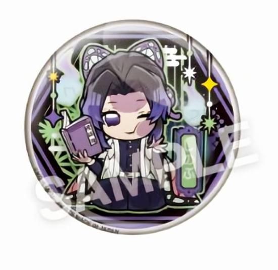 胡蝶しのぶ(怪談話)】 ぴた!でふぉめ 鬼滅の刃 趣味に没頭 缶バッジ