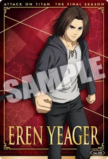 no.29 エレン・イェーガー (スペシャルカード) 】 進撃の巨人 The
