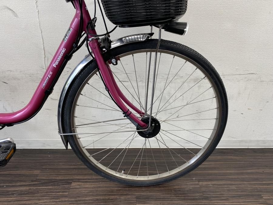 電動自転車 パナソニック ViVi EX 26インチ ピンク 8ah 2014年頃 前後
