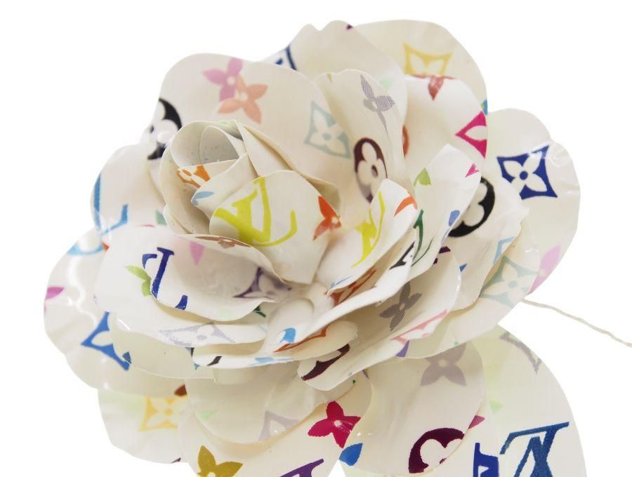 Used 極上品】ルイヴィトン LOUIS VUITTON マルチカラー コサージュ