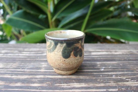 壺屋焼 緑釉唐草掻き落とし 大壺 壺屋焼 緑釉唐草掻き落とし