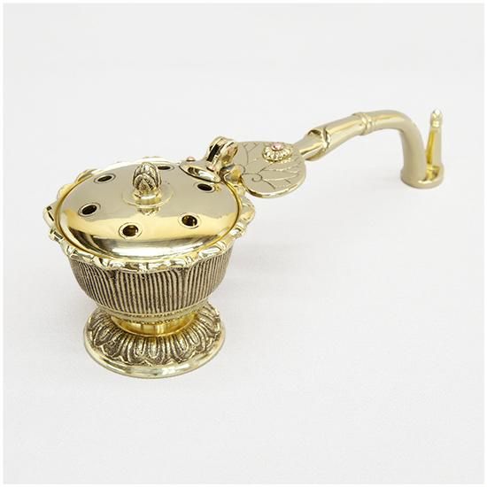 銅器 蓮華仏手薫香弔炉 香道具 書卓茶室 禅意装飾品 工芸品 置物
