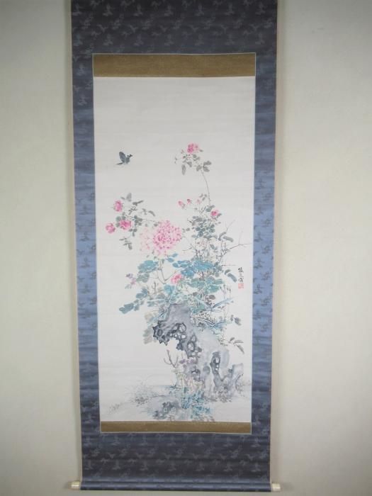 山本梅逸 四季花鳥図 春 - 書画骨董専門店 徳島 山本美術