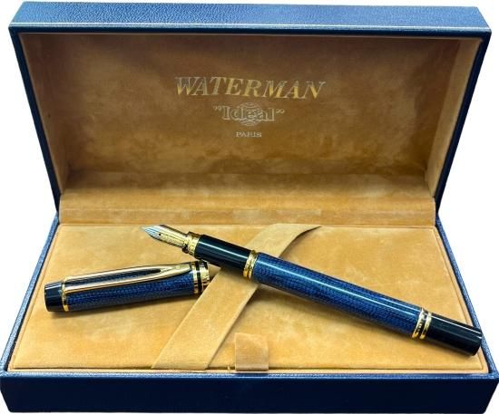 WATERMAN】ウォーターマン 18K 750 万年筆 Ideal ネイビー【未使用