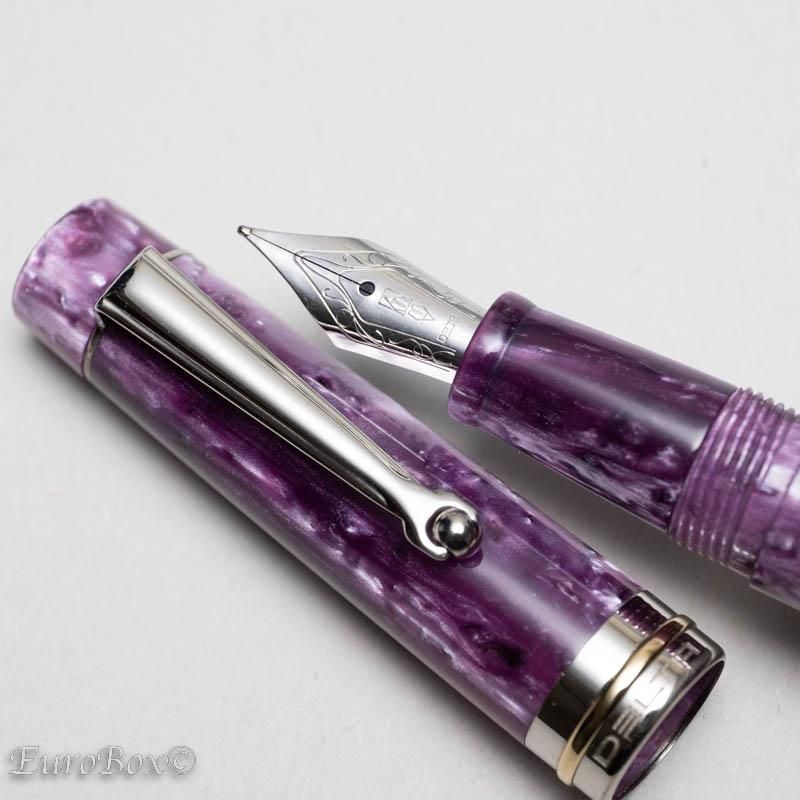 未使用品】DELTA ビンテージ パープル 万年筆 ニブF 紫 DELTA