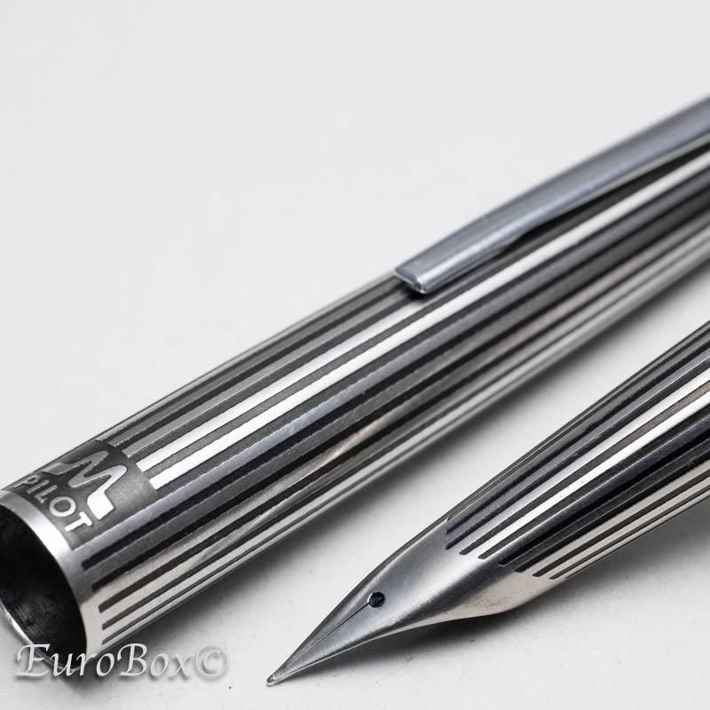 パイロット 万年筆 ミュー701 M-500BS ブラックストライプ PILOT Myu