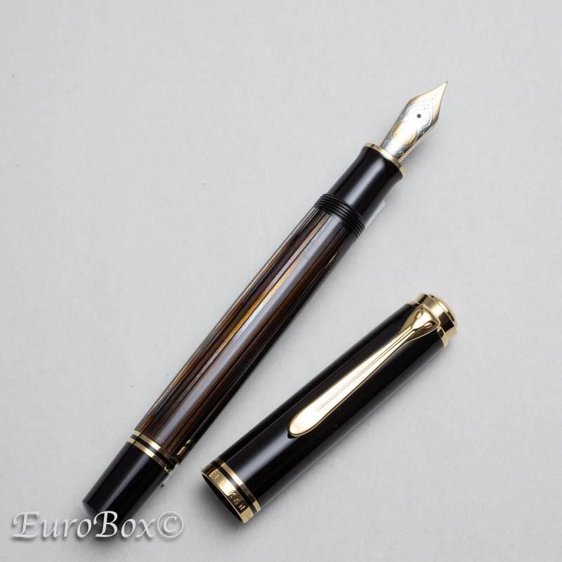 ペリカン 万年筆 スーベレーン M800 茶縞 Pelikan Souveran M800