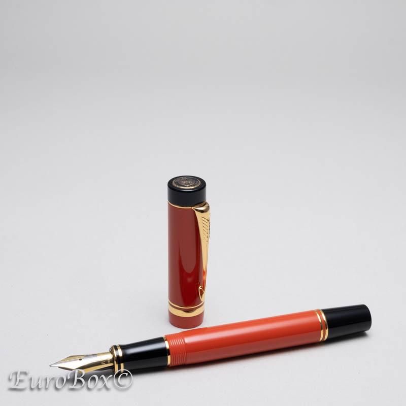 希少】Parkerデュオフォールド 万年筆 ペン先K18 1990年オレンジ