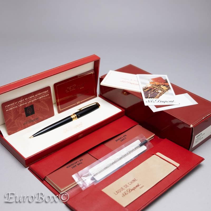 エス・テー・デュポン ボールペン/ペンシル オランピオ 黒純正漆 S.T.