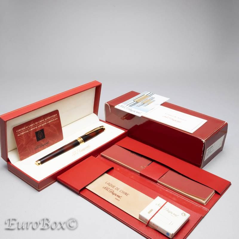 エス・テー・デュポン 万年筆 オランピオ 純正漆 タートイズシェル