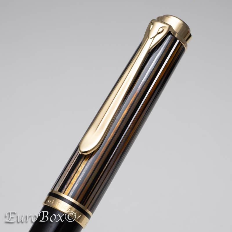 ペリカン ボールペン スーベレーン K800 茶縞(ブラウンストライプ