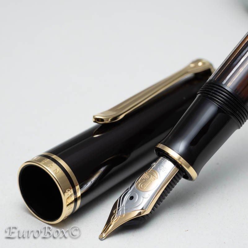 ペリカン 万年筆 スーベレーン M800 茶縞(ブラウンストライプ) Pelikan