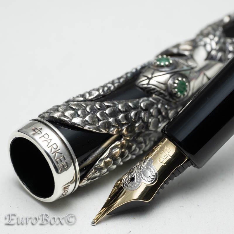 中古)PARKER パーカー 万年筆 ソネット シルバーカスケード B（商品ID