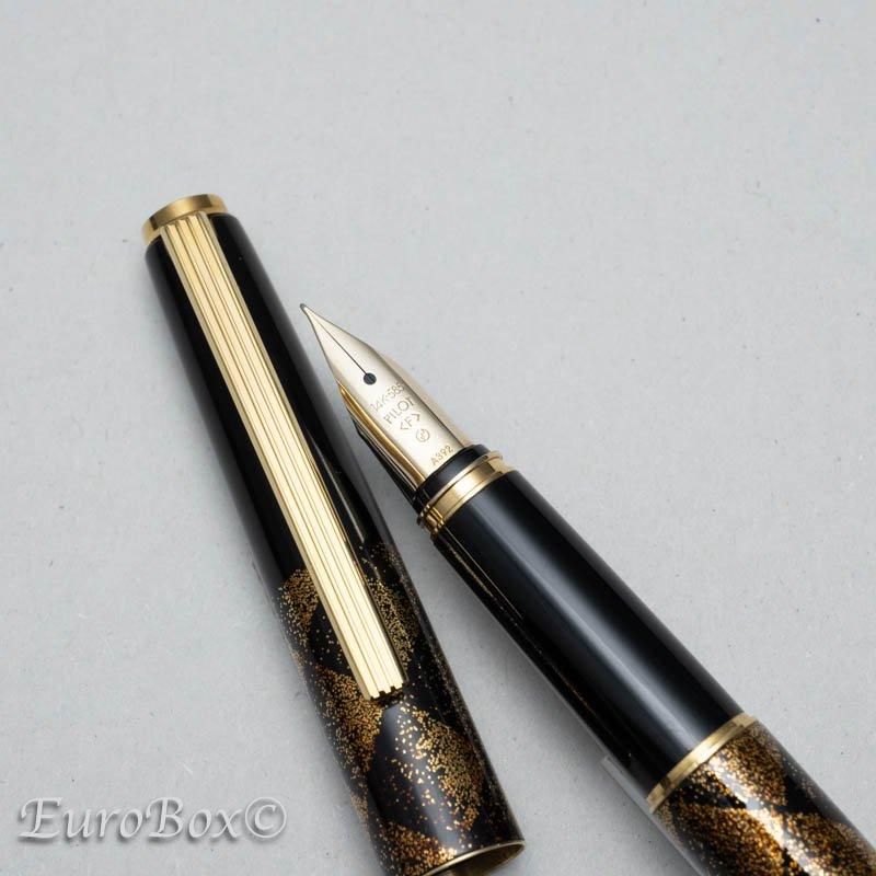 0198 オーバーホール済み 万年筆 パイロット PILOT 格子 18k