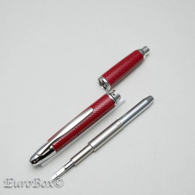 パイロット 万年筆 キャップレス 絣 赤 PILOT Capless Kasuri Red