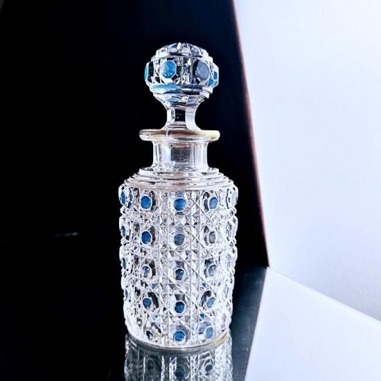 オールドバカラ ディアマン 18㎝ 大型香水瓶 グリーン＆金彩 BACCARAT