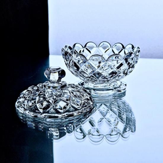 輝くオールドバカラ ディアマンカレの可愛いボンボニエール【1900年頃