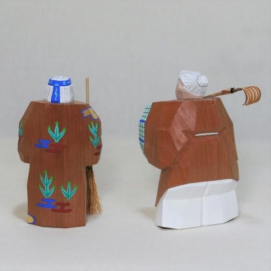 高砂（4寸木地）- 奈良一刀彫工房 大林杜寿園