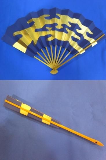 金地に秋草手描き仕舞扇♢特注品