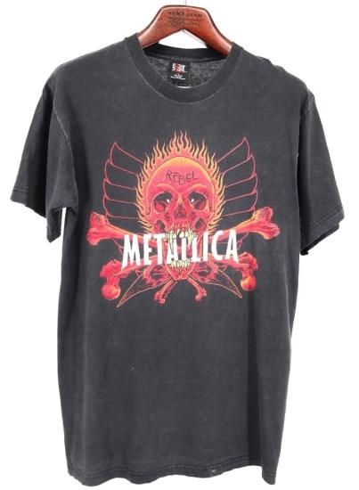 古着 90s METALLICA メタリカ REBEL PUSHEAD パスヘッド Tシャツ