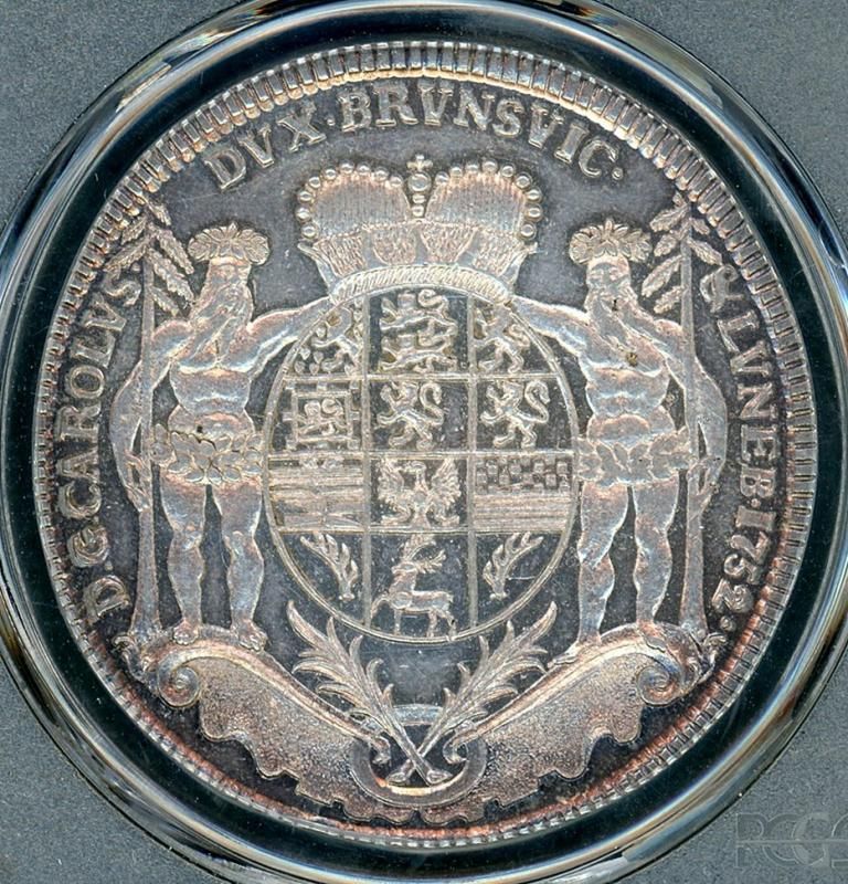 ドイツ 1752年 鉱山記念 Taler銀貨 PCGS MS64(No,1) - 名古屋 創業70年