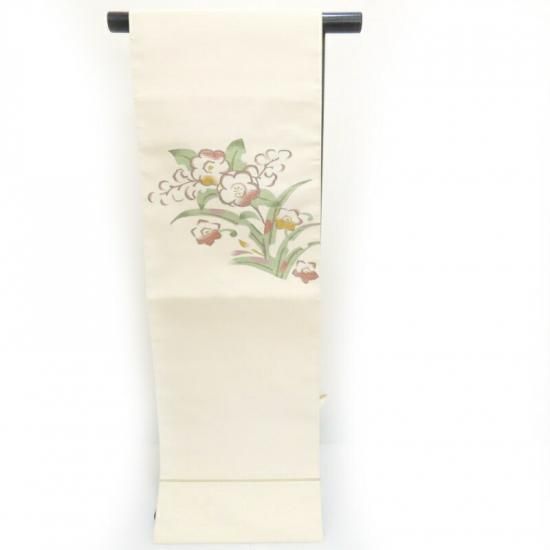 名古屋帯 綴れ織り 辻が花 お茶席着物 八寸名古屋帯 御仕立上り(3351