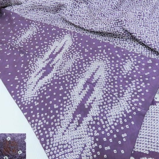 総絞訪問着】本疋田絞り極上品 道長手絞り手染め LLサイズ 総絞り訪問