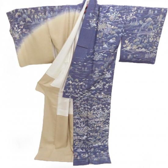 訪問着 蘇州刺繍 優梛達也 ゆうなぎ工房 新古石丸 京友禅染匠 茶屋辻