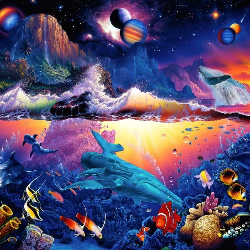 ラッセン ミスティカル ライフ オブ シー（S) MYSTICAL LIFE OF SEA