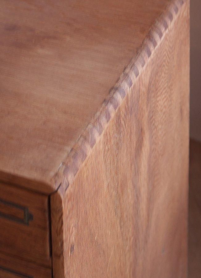 楢 ナラ 小引き出し 5杯 鍵付き - 古道具donguri