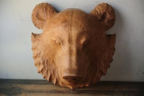 木製彫刻マスク 波状デザイン 一枚物 21809940212f3694d96afb6260da2b