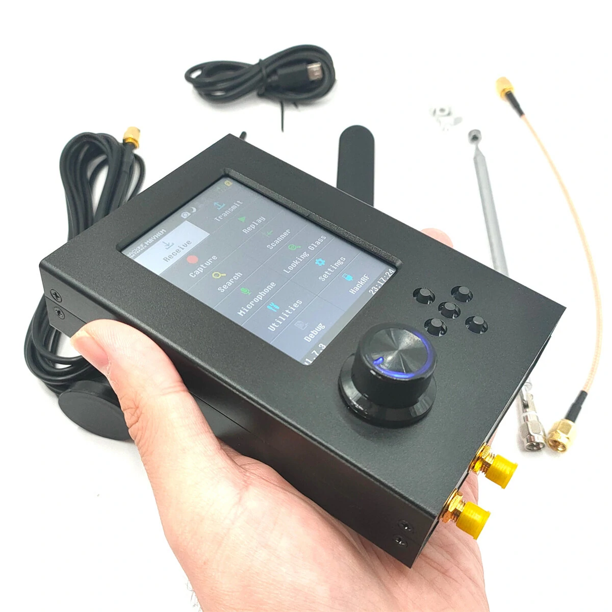 1MHzから6GHzまでのHackRF One Portapack H2 SDRソフトウェア無線機