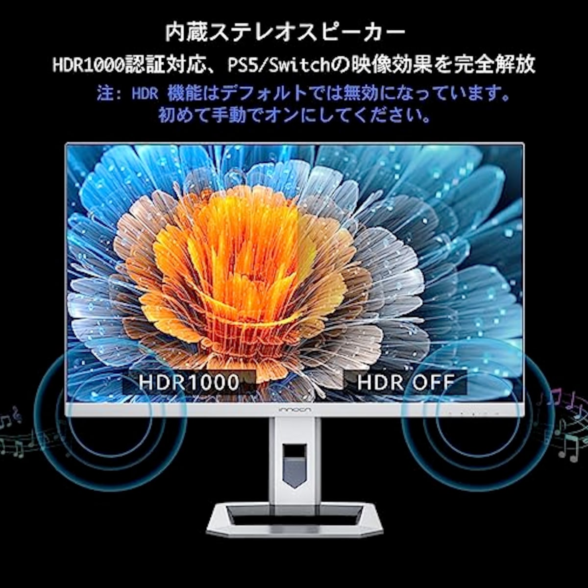 INNOCNのINNOCN 27M2V ミニLED 4K ゲーミング モニター, 27インチ UHD