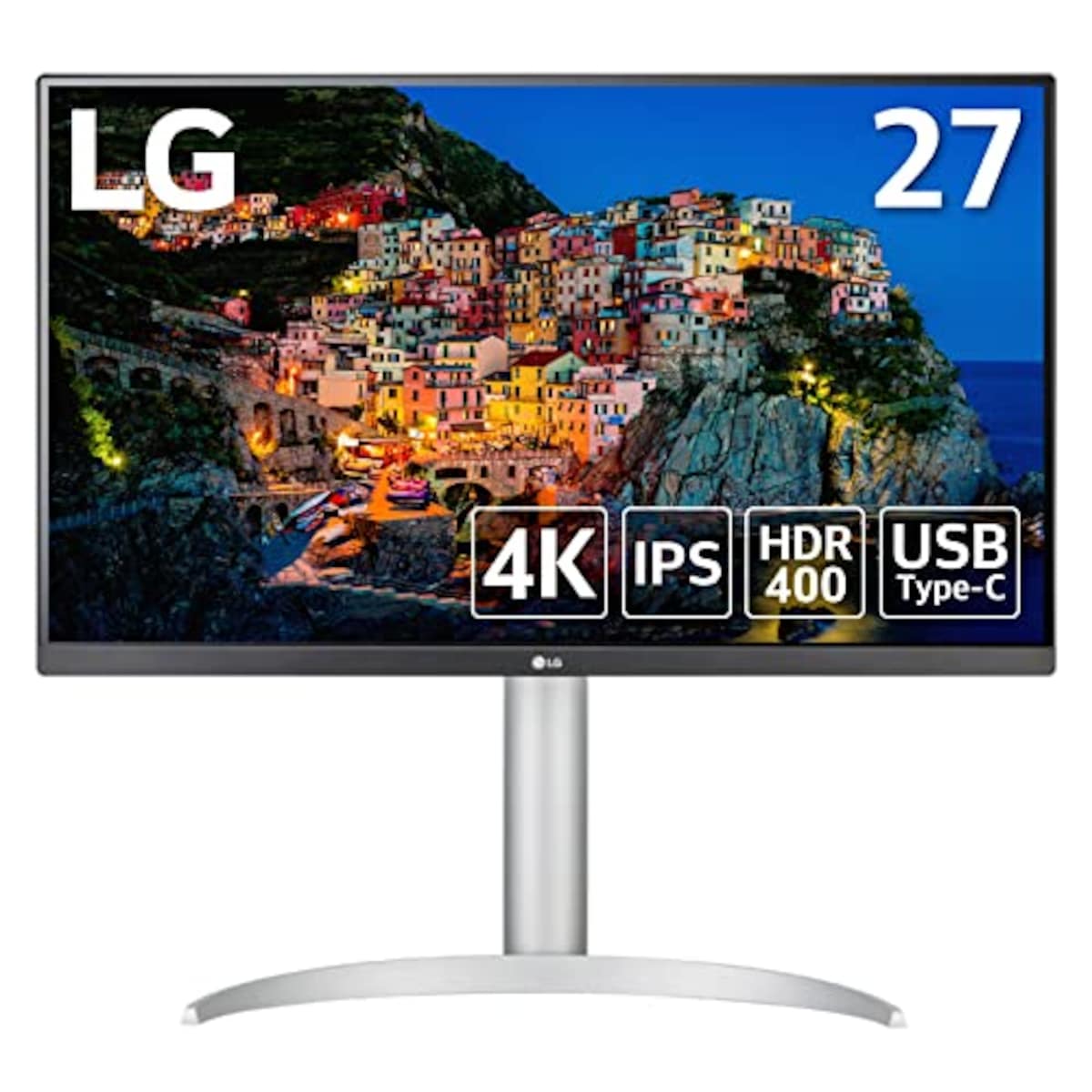 LG 高品質 モニター 27UL500-W 27インチ/VOD視聴/4K