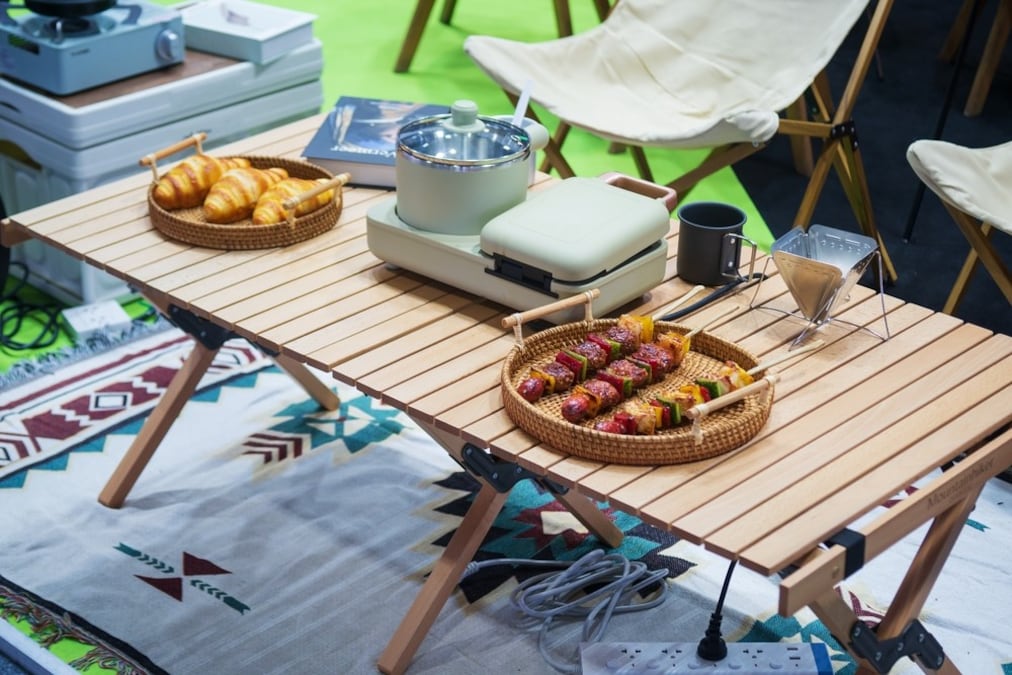 クラシック】 Coleman ナチュラルウッドロール テーブル 110