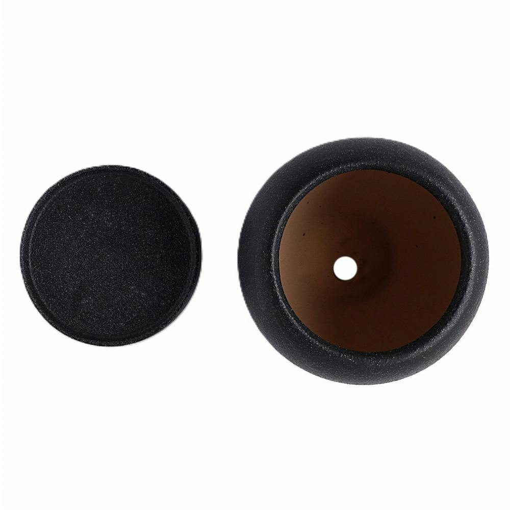 皿付鉢 ロトンド ブラック | 鉢・プランター・花台・温室 通販