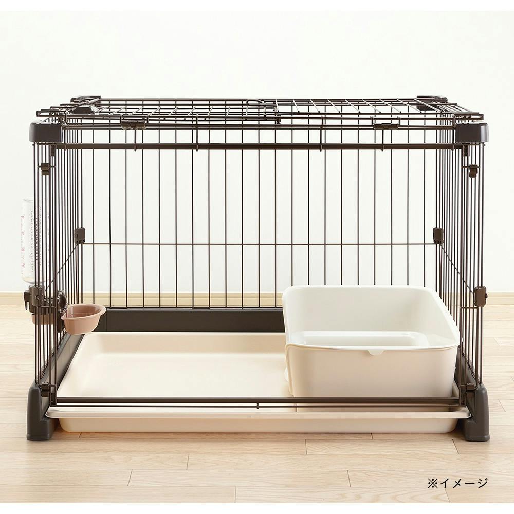 もっとお掃除簡単ペットサークル 90-60 ダークブラウン | ペット用品