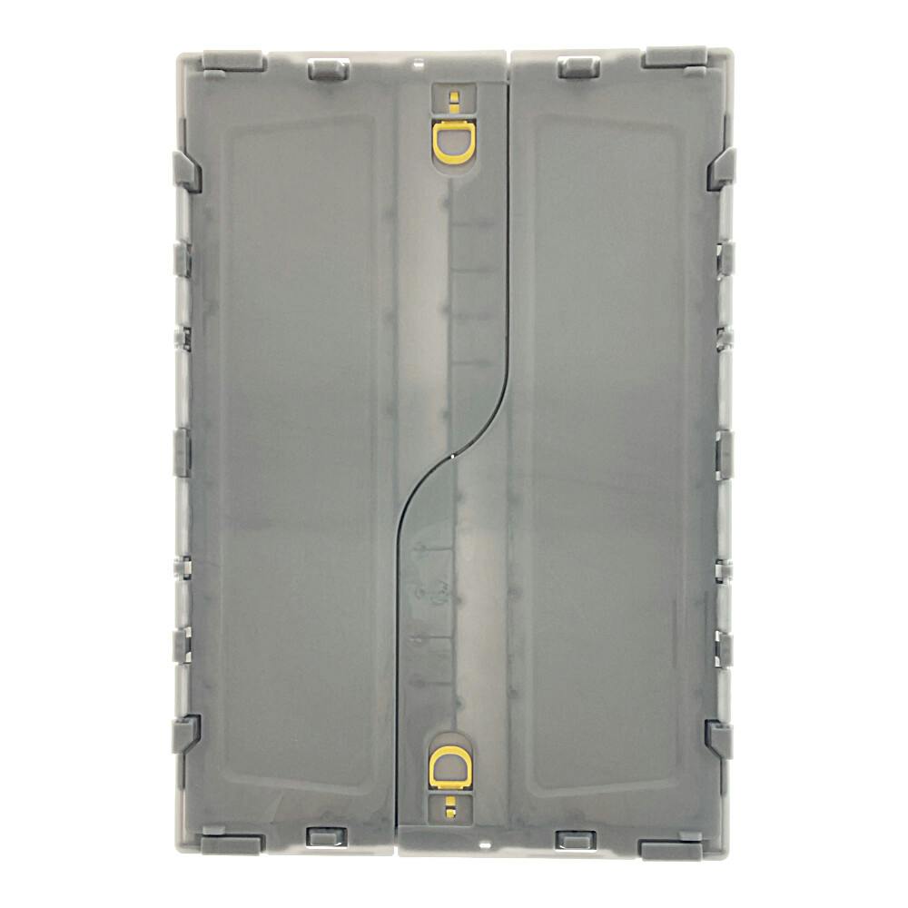 TRUSCO オリコン 薄型折りたたみコンテナ スケルコン 黒透明