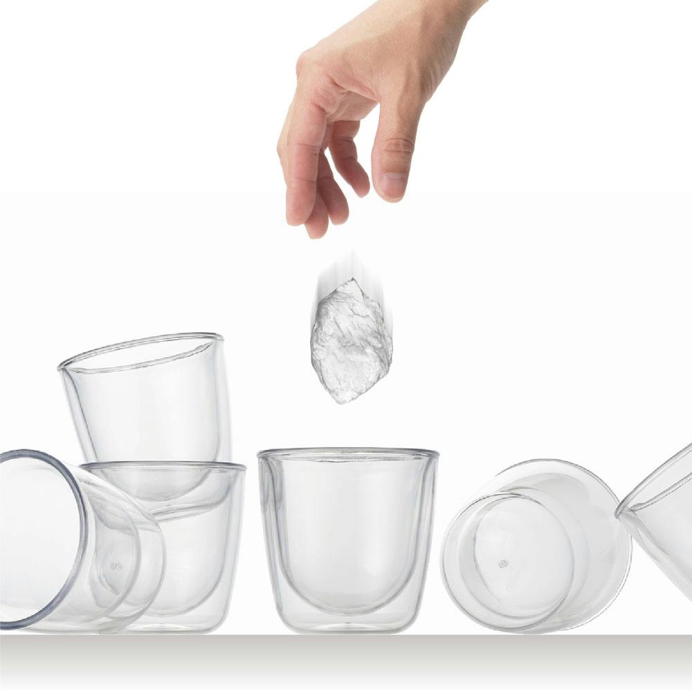 われないダブルウォールグラス ワイド 200ml クリア トライタン 曙産業