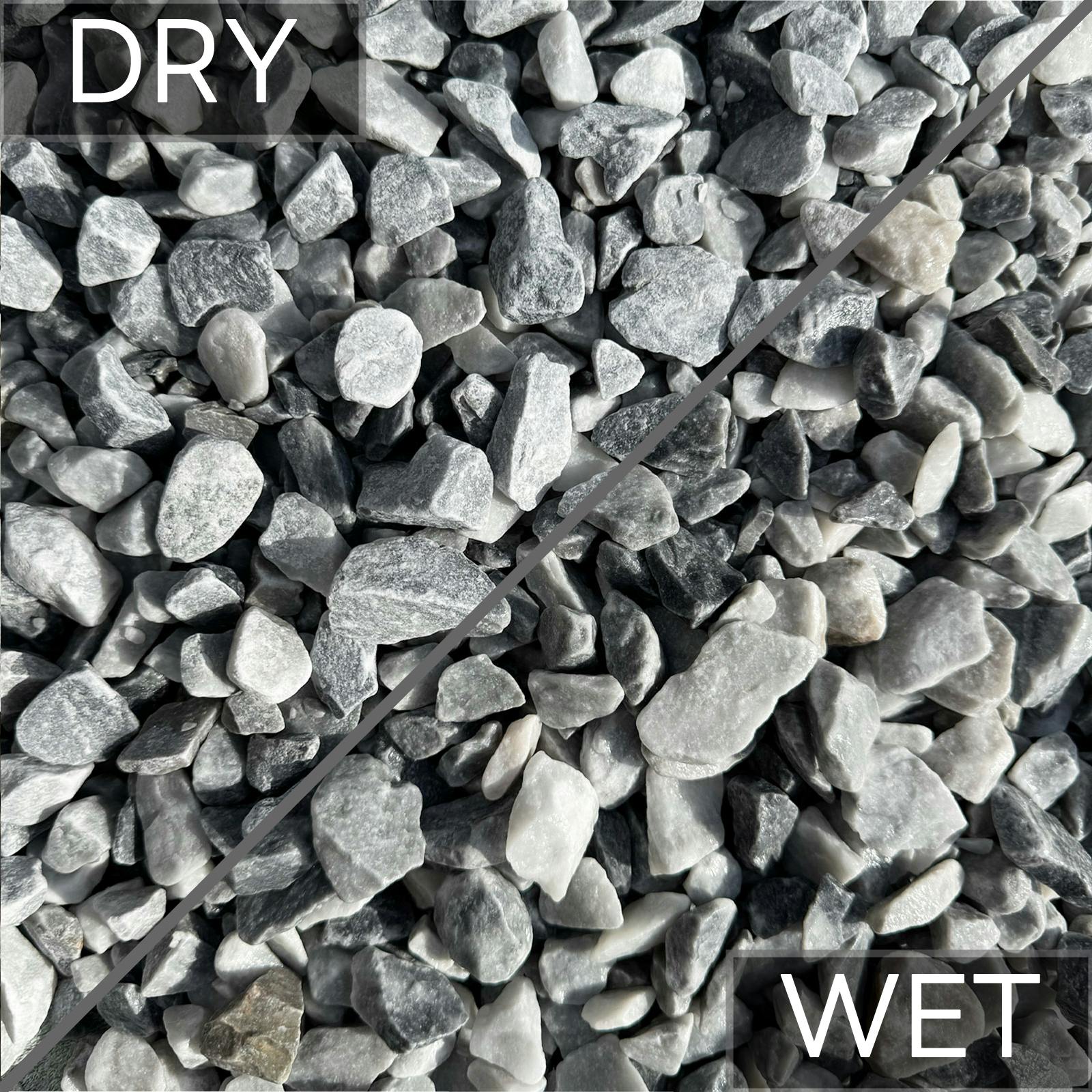 TAIKOH アイスブルー 8分 22-30mm 10kg イタリア産 天然大理石 化粧