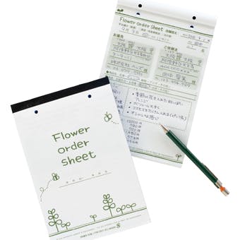 ヘッズ 備品－伝票－オーダーシート W148×H222mm フラワーオーダー