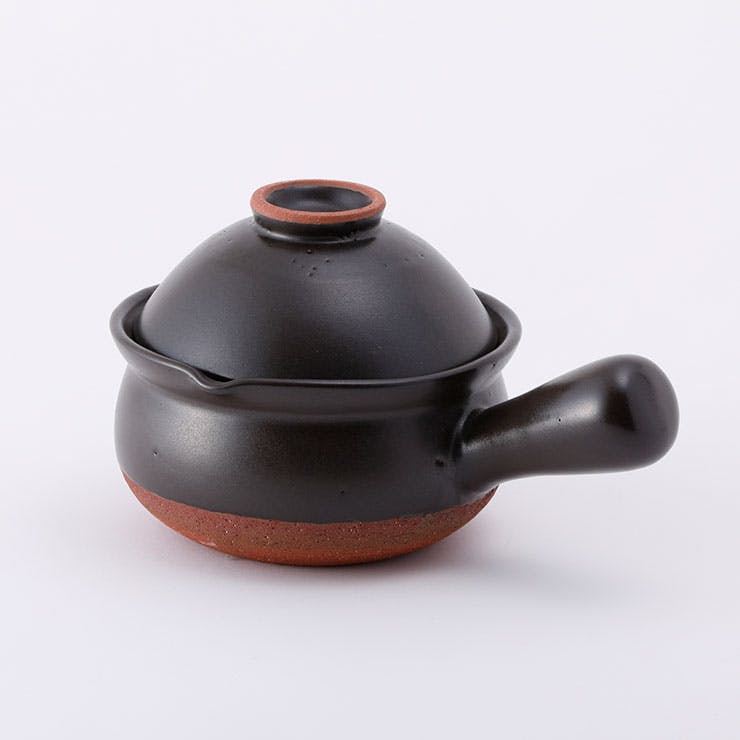 黒色陶器 茶碗 木製箱付き 【公式通販】