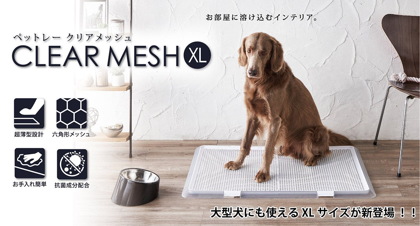 ペットレー クリアメッシュ XL 洗い流し不要 低刺激 自然由来